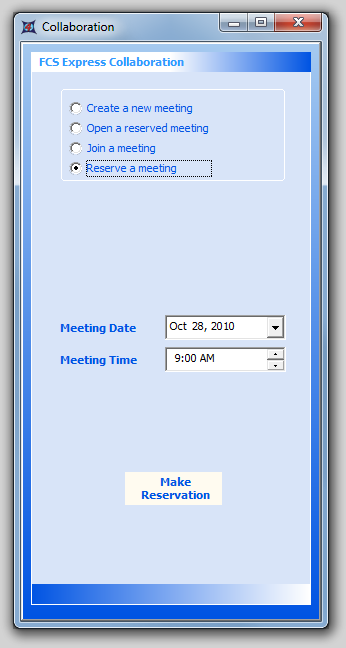 图29.4  Reserving a Meeting (预约一个会议)
